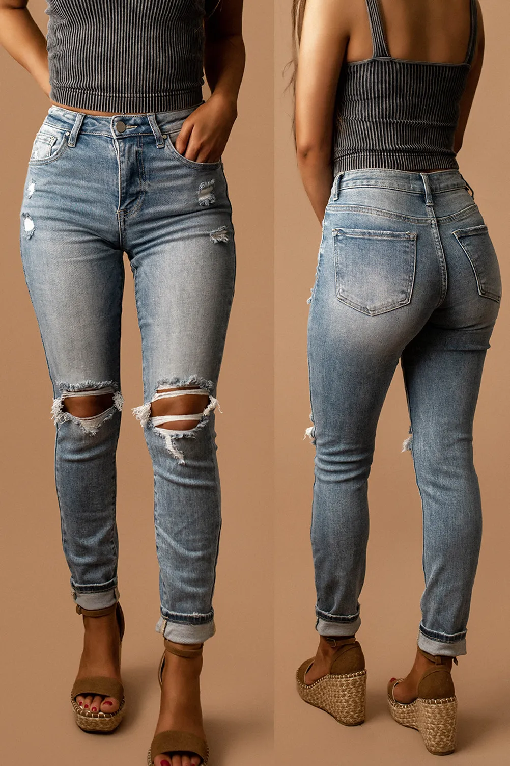 Stella Distressed Skinny Jeans