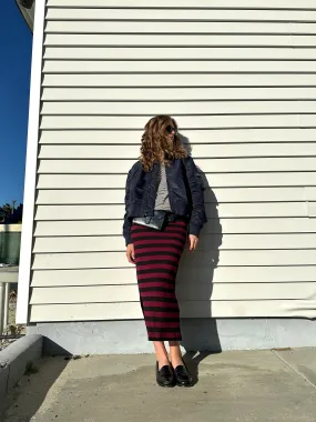 STRIPE POLO SKIRT