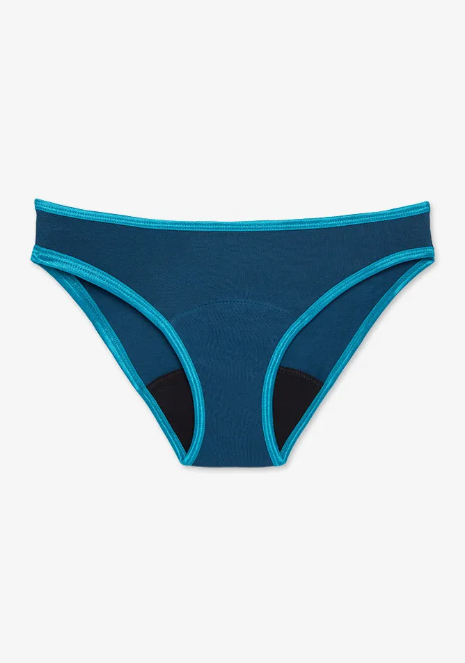 Teal Bikini Brief Period Pant - Light to Moderate Absorbency