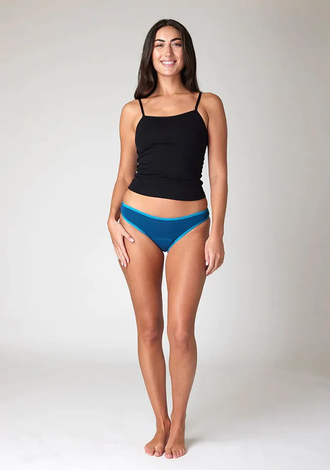 Teal Bikini Brief Period Pant - Light to Moderate Absorbency