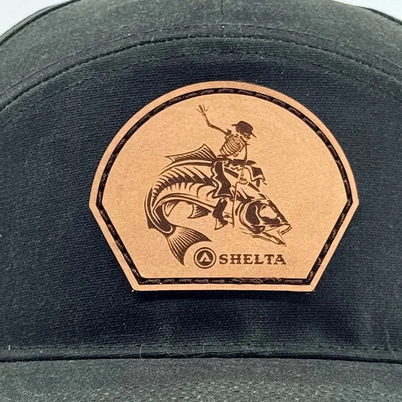 The Shelta Fish Wrangler Cap In Charcoal