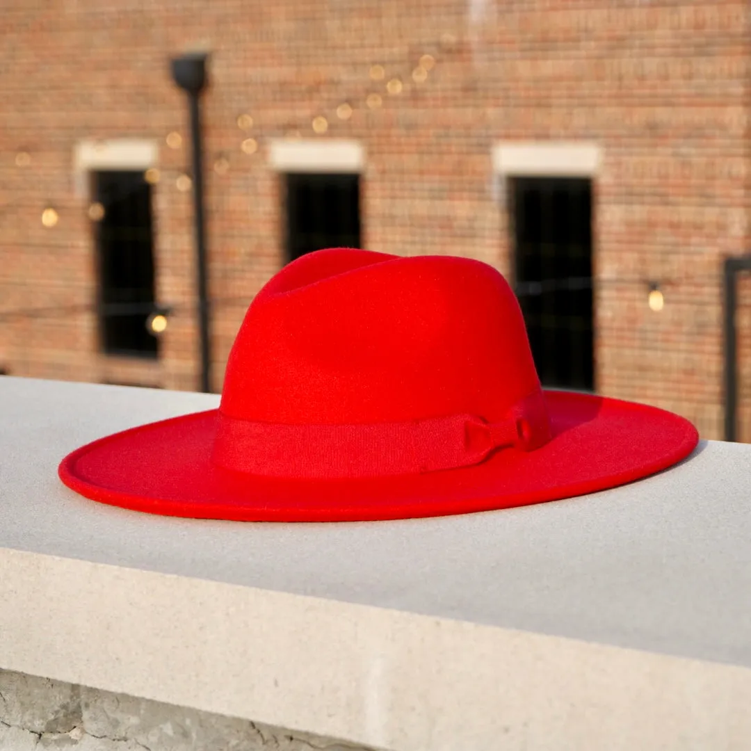 Tori Wide Brim - Red