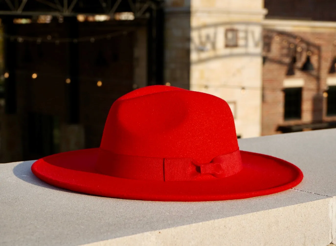 Tori Wide Brim - Red