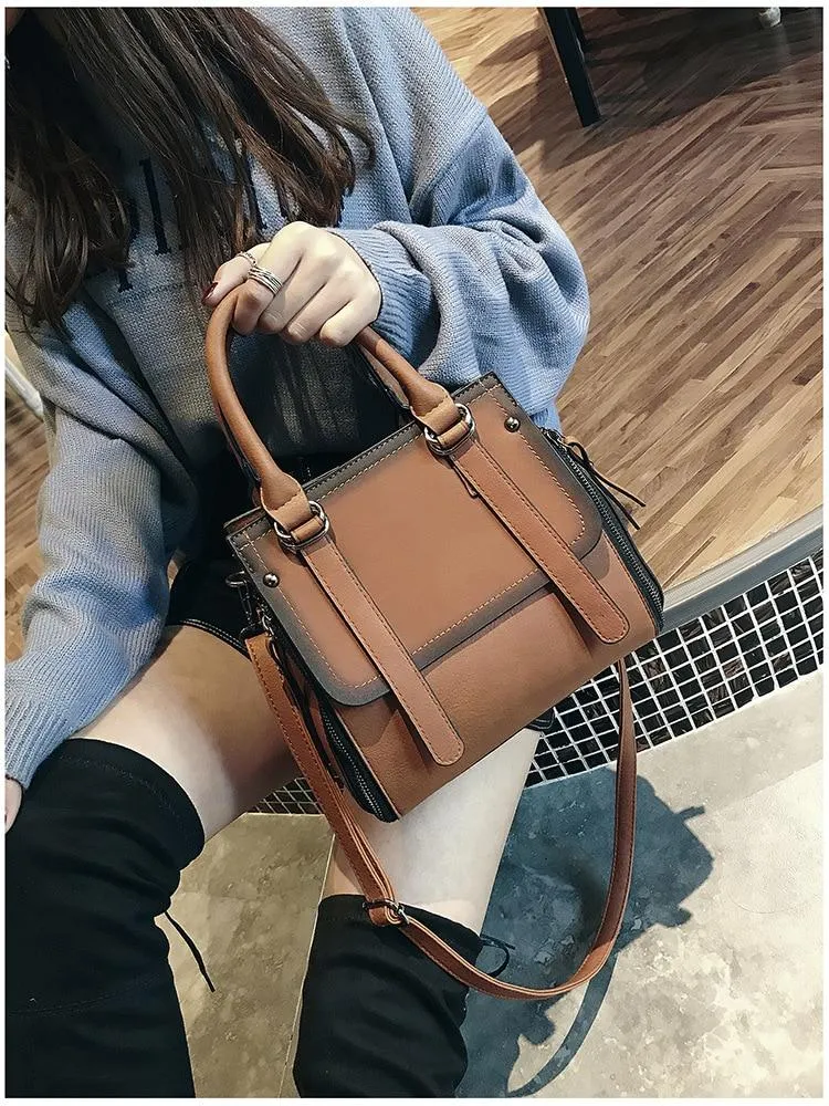 Vintage New Handbags Female Leather High Quality Small Bags Lady women Shoulder Casual tote fashion