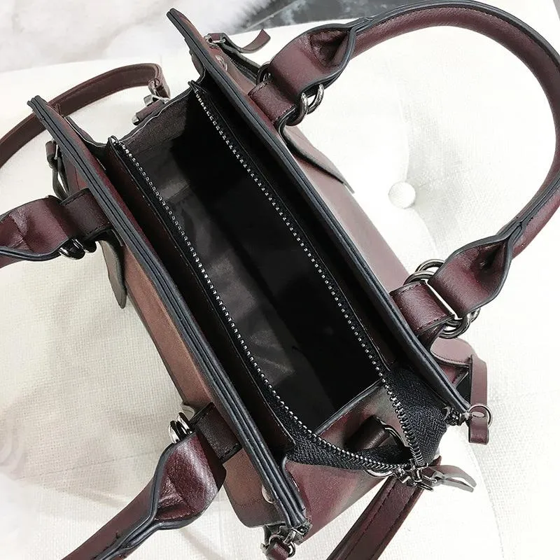 Vintage New Handbags Female Leather High Quality Small Bags Lady women Shoulder Casual tote fashion