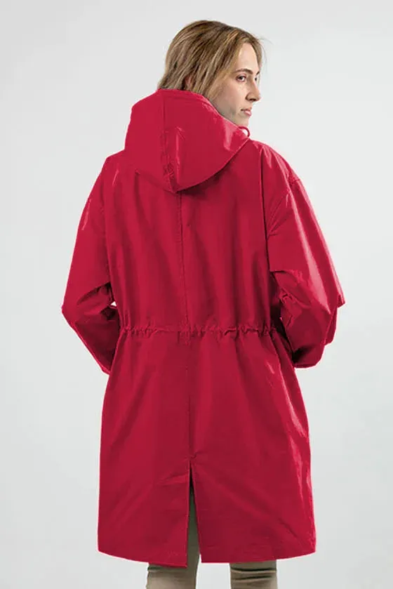 Water Resistant Oversized Hooded Windbreaker Rain Jacket