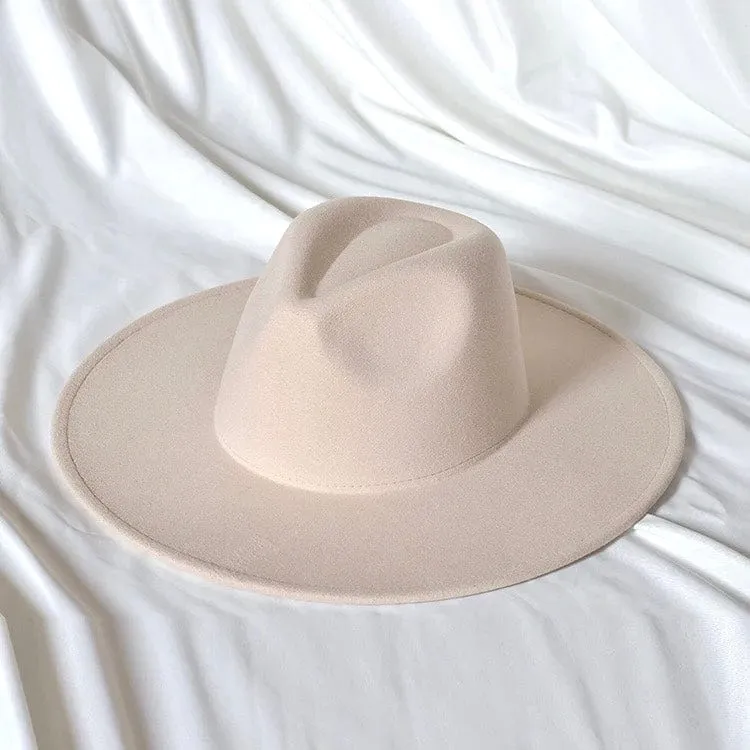 Wide Stiff Brim Fedora