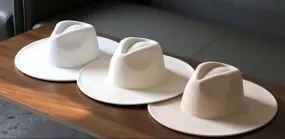 Wide Stiff Brim Fedora