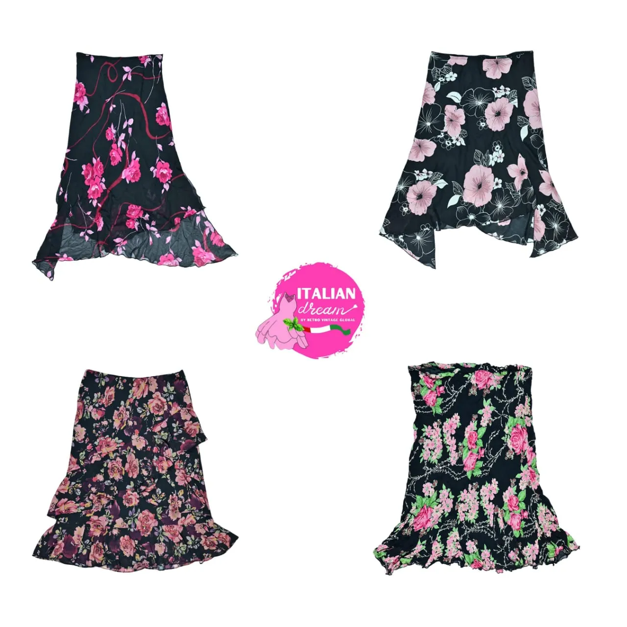 Y2K Floral Revival Skirts