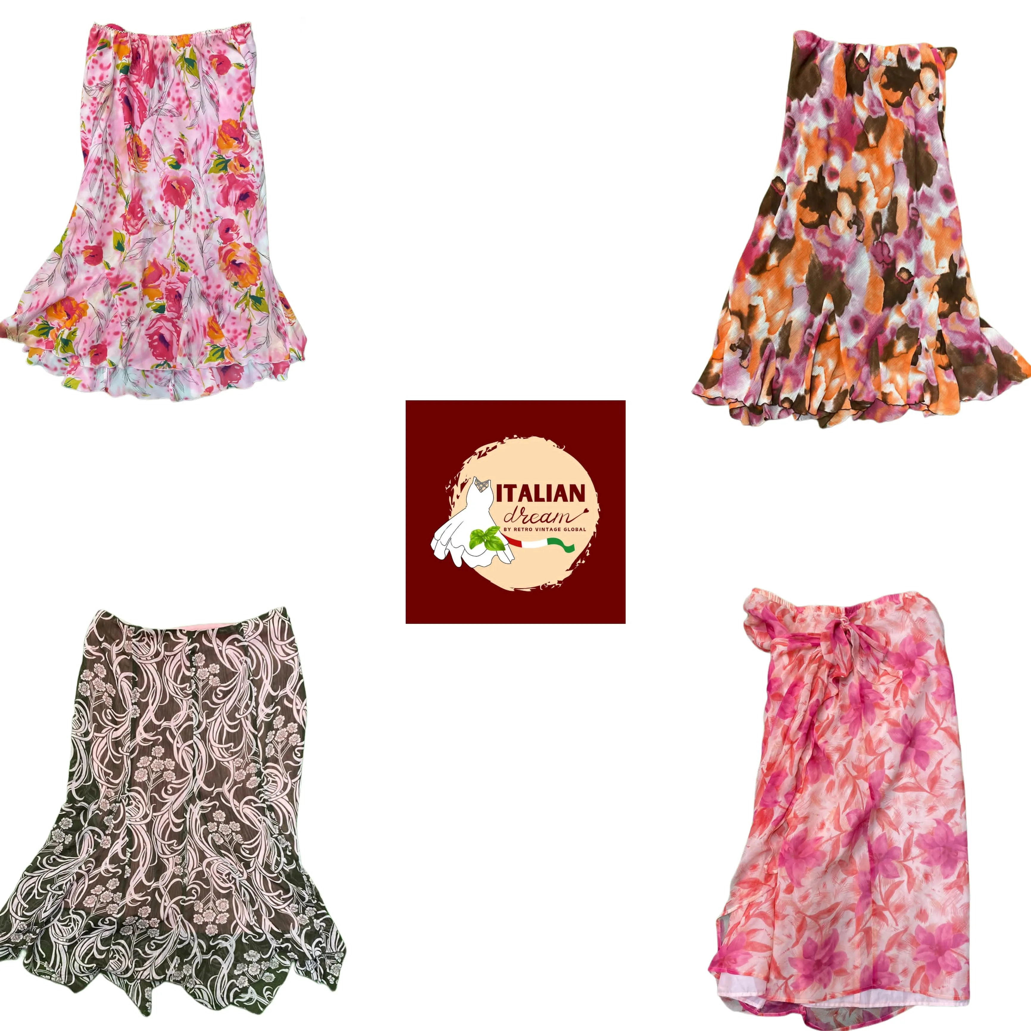 Y2K Summer Floral Skirts