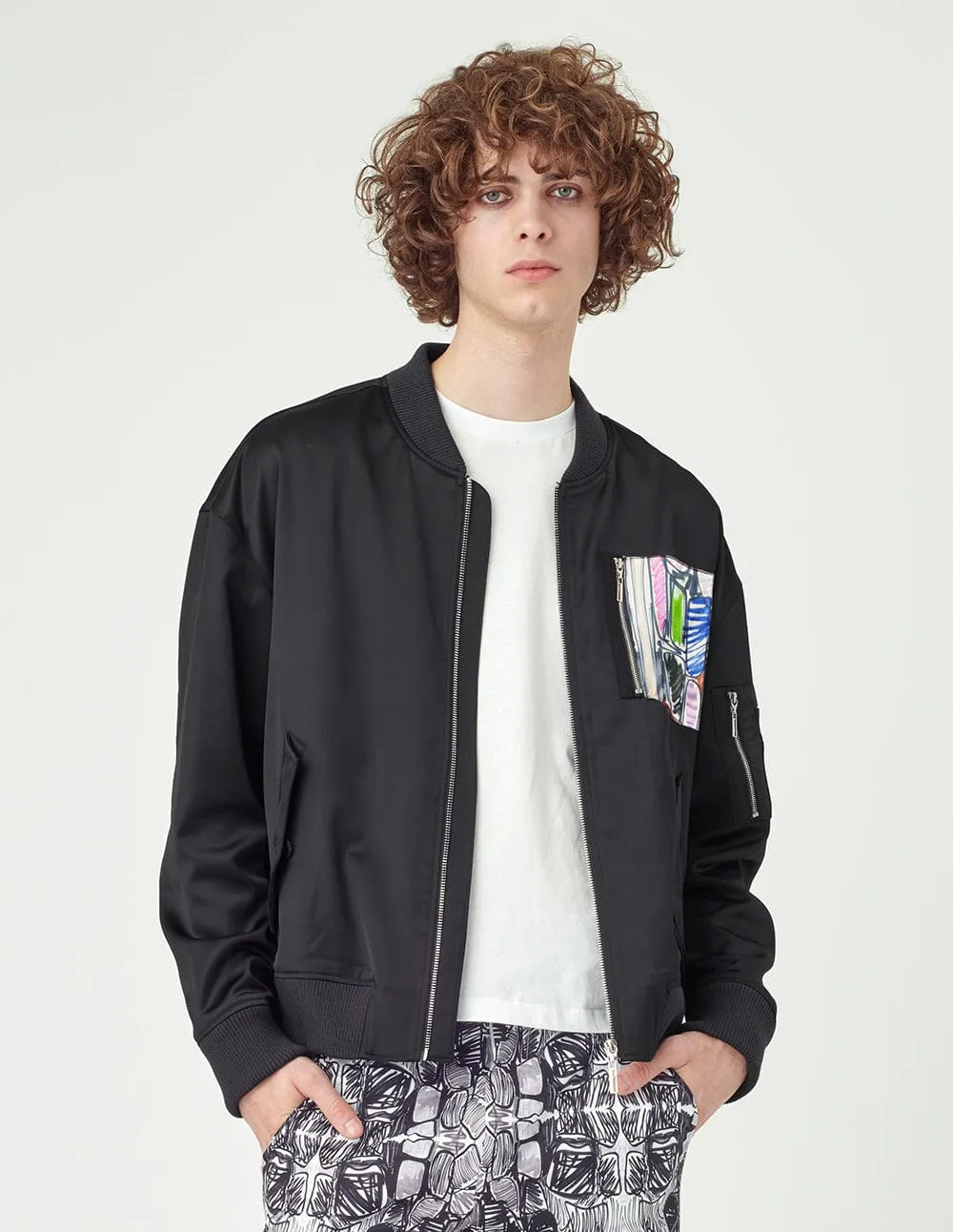 Zipped Baseball Jacket